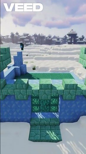 Simple Ice castle! #minecraft #minecraftbuilding #gaming