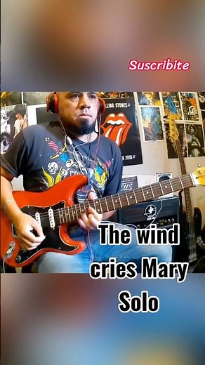 Tocando el solo mágico de Jimi Hendrix! 🎸🔥 (The Wind Cries Mary) #jimihendrix #bluesrock #guitar