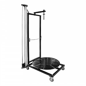 Lavex 72" Mobile Packaging Roll Dispenser with 25" Dispensing Disk and Manual Rotary Cutter EP-6560-72-S