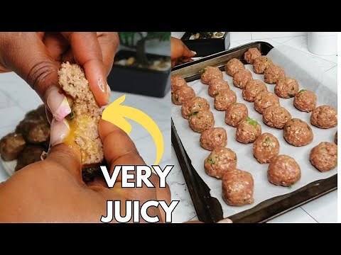 Easy Oven Baked Meatballs