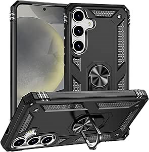 Korecase Case for Samsung S25 Plus 5G Military Grade Shockproof Protective Cover with 360° Rotating Ring Stand Rugged Heavy Duty Armor for Galaxy S25 Plus Case Blue