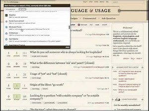 Stack Exchange English Language and Usage Overview