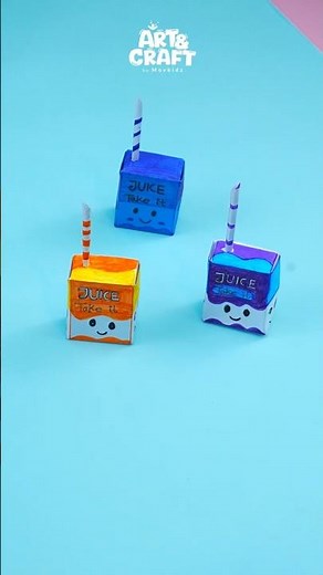 origami paper juice box | Easy juice Box #movkidzartandcraft #shortvideo #diy #shortviral #craft
