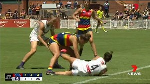 The Adelaide Crows AFLW have gone down to the Dockers in their first home game of the AFLW season. Fremantle remain undefeated and on top of the ladder while the Crows will take on Brisbane in Queensland next Sunday. www.7NEWS.com.au #AFLW #7NEWS | 7NEWS Adelaide