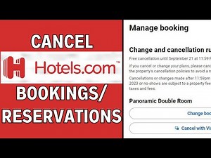 How to Cancel a Booking on hotels.com | LATEST GUIDE