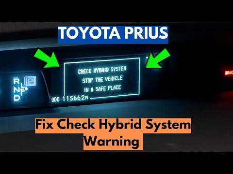 How To Fix "Check Hybrid System" Warning In Toyota Prius