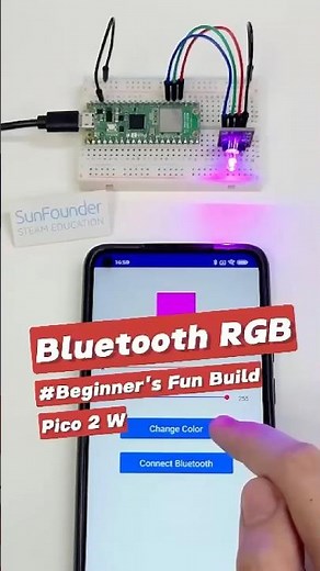 Unlock Raspberry Pi Pico 2 W’s Bluetooth Power: Create an RGB LED Controller with MIT App Inventor