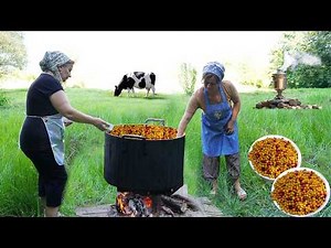 Delicious Village Food in Azerbaijan | Traditional Cooking and Rural Daily Life