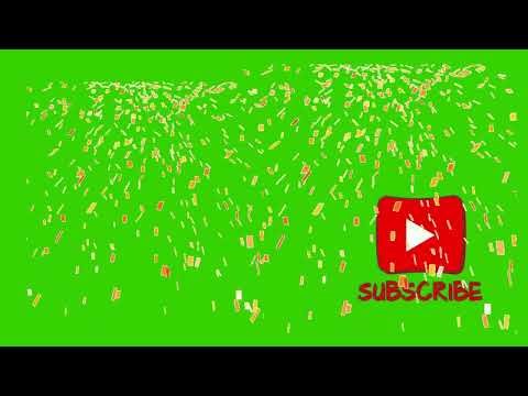 Green screen animated subscribe botton