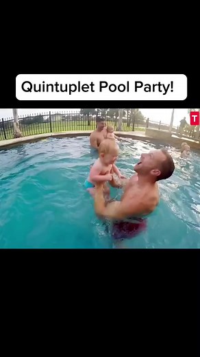 Quintuplet Pool Party! OutDaughtered #OutDaughtered #Adambusby #DanielleBusby #quintuplets | Busby Family Fans