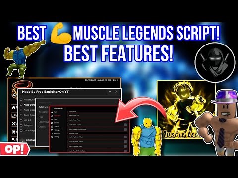 Best 💪Muscle Legends Script Super Op Script Auto Kills In Brawls,Farm Strength,Speed,Durability & Mo