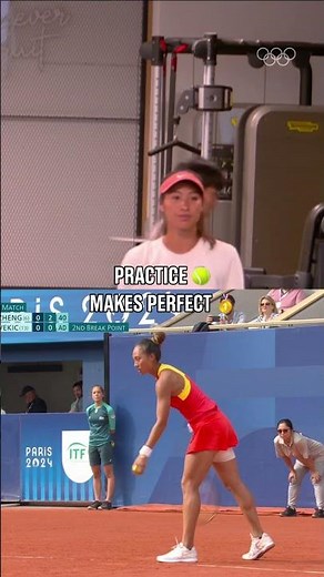 Zheng Qinwen: Mastering the simple things. 💪 For golden results! 🥇