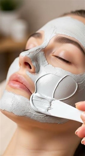 Clay face mask soothing sounds for relaxation #asmr #asmrsounds #skincare