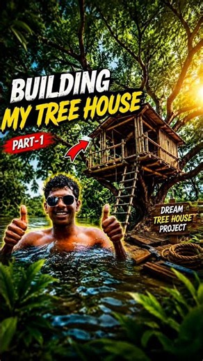 Making A Tree House 🏠 # viral # trending