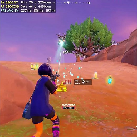 Fortnite 4K Performance Mode Gameplay #245