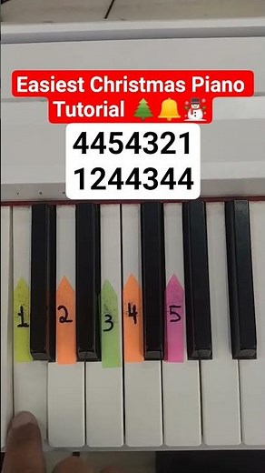 🎄 How to Play Christmas Song on Piano 🎹 Easy Tutorial ✨