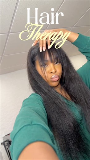 How I customize my clip-in bang. No need to cut your real hair with this gem #hairhack #clipinbang