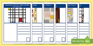 Piet Mondrian Postcards