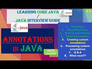 3 Annotations In Java || Creating Custom Annotations in Java || Green Learner