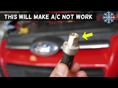 FORD AC AIR CONDITIONER DOES NOT WORK BECAUSE OF BAD AC PRESSURE SWITCH. AC BLOWS HOT FIX