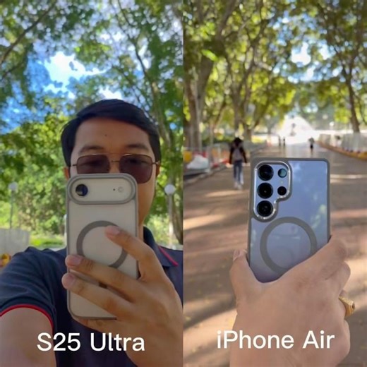 Video Comparison of iPhone Air and Samsung Galaxy S25 Ultra. Which is better quality overall?