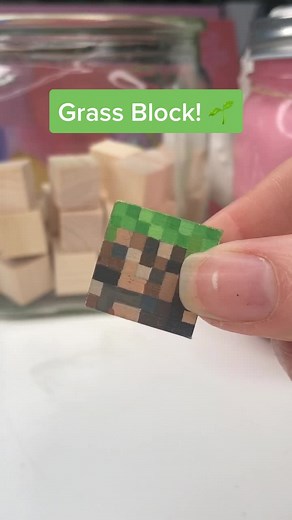 Painting Minecraft Blocks - Day 1: Grass Block Tutorial