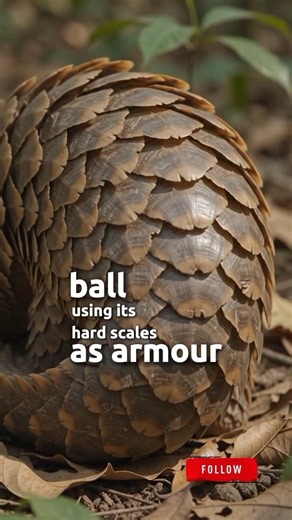 Pangolin is the worlds only mammals covered in protective scales? #Pangolin #Wildlife #AnimalFacts