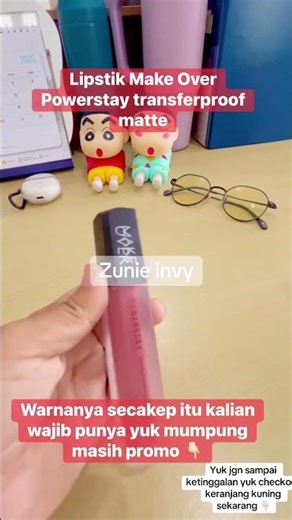 Review lipstik make over Powerstay transferproof matte #lipstick #makeover #reviews #makeup #tips