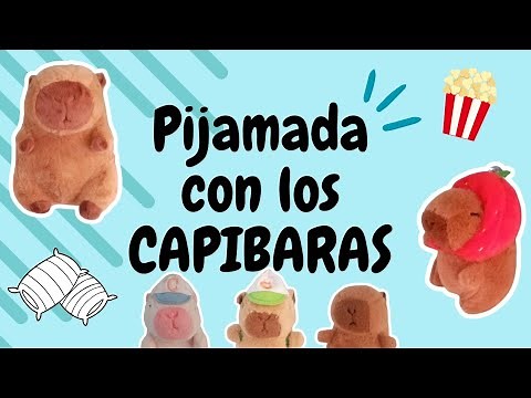 Sleepover with the CAPYBARAS🎥🍿