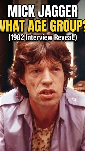 Mick Jagger asked in 1982 what age group he expected to see on tour