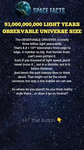 93 Billion Light-Years of Observable Universe #cosmology #universe