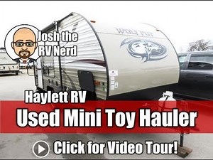 (Sold) 2015 Wolf Pup 17RP Used Mini Toy Hauler Travel Trailer by Forest River Cherokee RV