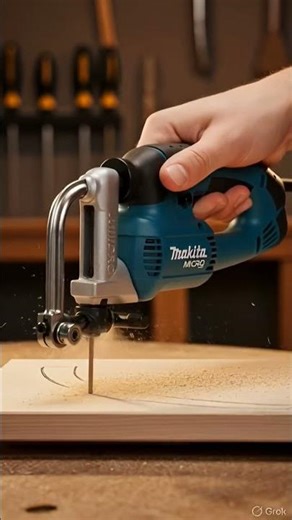 Makita MICRO Tiny Saw 😍 Perfect Curve Cut #minitools #diytools #scrollsaw #powertools #woodworking