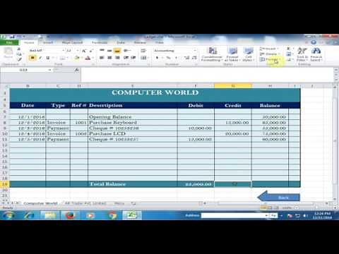 Make Supplier or Vendor Ledger in Microsoft Excel : Excel Expert Tricks