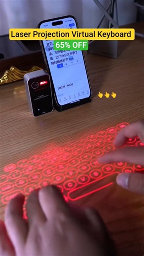 Laser Projection Virtual Keyboard ⌨️ 65% OFF #shorts