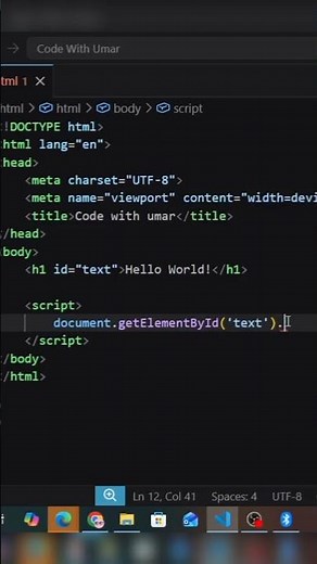 change text color using JavaScript