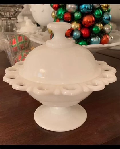 Milk glass dishes, repurposed! Pin cushions, scissor holders… who knew? 😍 Love seeing vintage pieces find new life. #FleaAndFrame #VintageHome #RepurposedDecor #SewingInspiration | Flea & Frame