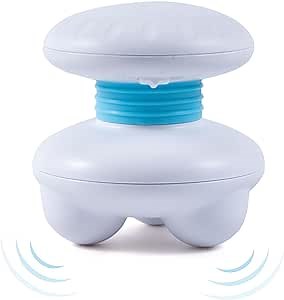 WMM Mini Handheld Massager Portable Vibrating Massager, Full Body Electric Massager with Powerful Vibrations, Easy Hand Grip and Easy to Use, Rechargeable Massager for Neck, Shoulders, Legs, Back