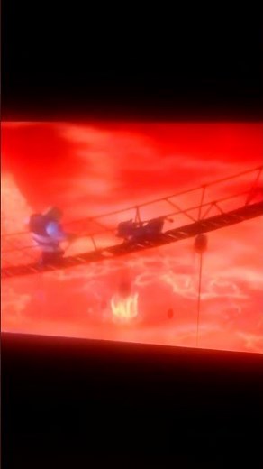 Shrek crossing the bridge scene