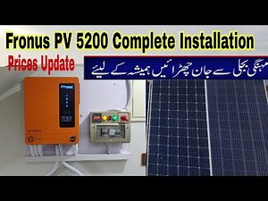 Fronus PV 5200 Hybrid Solar System Complete Installation Guide | Longi jinko Solar panel |