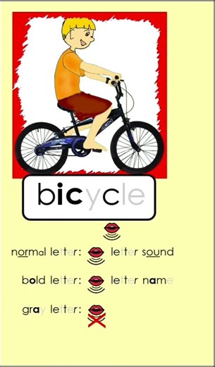 Learn to Read l bicycle #learnanewwordtoday #english #learnenglish