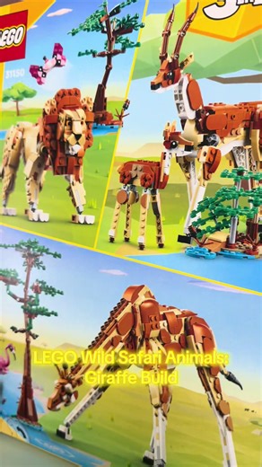 LEGO Wild Safari Animals: Giraffe Build Tutorial