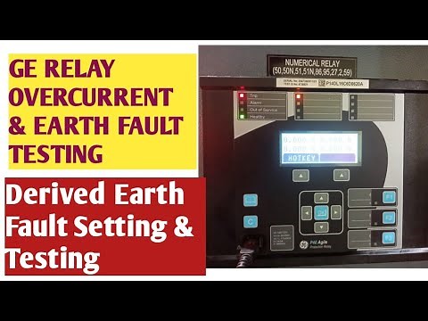 GE ALSTOM P40 AGILE P14DL Relay Testing & Setting GE/ALSTOM #overcurrent #earthfault #undervoltage