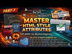 Every HTML Style Attribute Explained in 6 Mins
