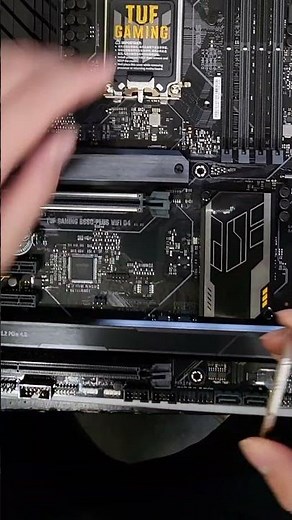 Asus B660 & Intel 13700K installation demo. #shorts