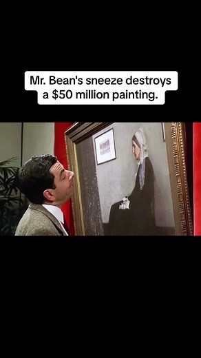 Mr. Bean's sneeze destroys a $50 million painting.#usatiktok #film #tiktok #movie