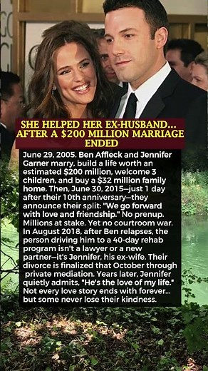 SHE HELPED HER EX-HUSBAND... AFTER A $200 MILLION MARRIAGE ENDED