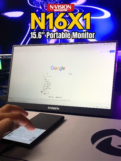N-VISION N16X1: Portable Monitor for Work & Gaming