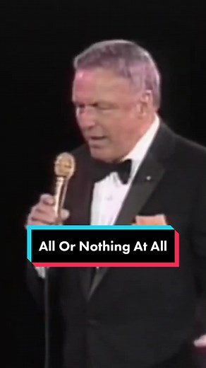 Bringing it back to 1985 when Frank performed “All Or Nothing At All” live 🎙💫 #FlashbackFriday