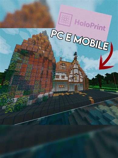 Como usar holoprint (Mobile e PC). #minecraft #fyp #holoprint #minecrafttutorial #mcpe